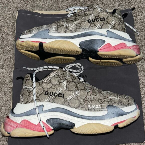 Gucci x Balenciaga Wmns Triple S 'The Hacker Project Size 8.5 Women’s - Picture 5 of 8